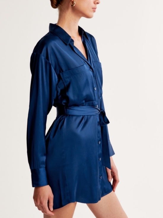 Abercrombie & Fitch Dresses & Skirts - NEW Abercrombie Long Sleeve Belted Shirt Dress - Size XS | Color: Brown